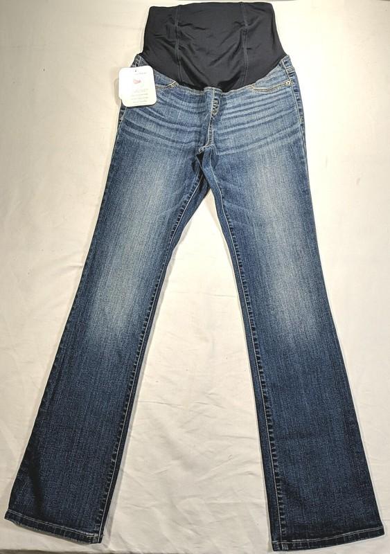 ISABEL Women's MATURNITY Jeans sz 2/26R (32") Skinny/Bootcut Over Belly Fit NWT