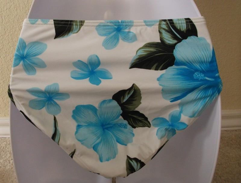 ISLAND ESCAPE Black/brown/coral/floral Swim Bottom SHAPER PANTS Reg 6-20 +20W