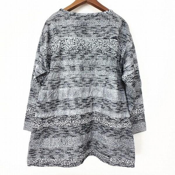 Issey Miyake Dress M Black White Grey Tunic Used Japan