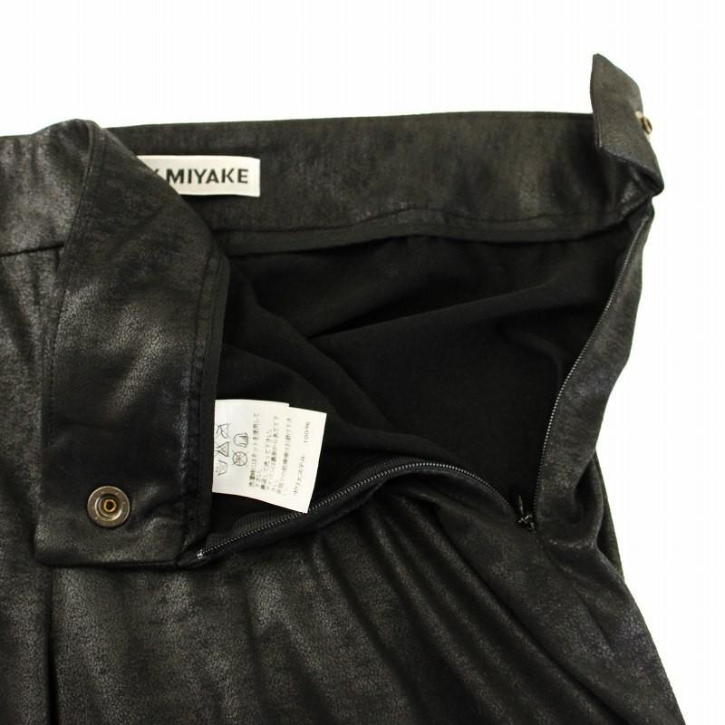 Issey Miyake Leggings Side Zip Black Used Japan