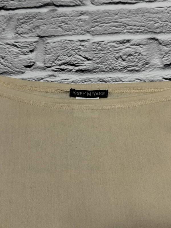 Issey Miyake Long Sleeve Top Ivory Cotton Size 3 Japan