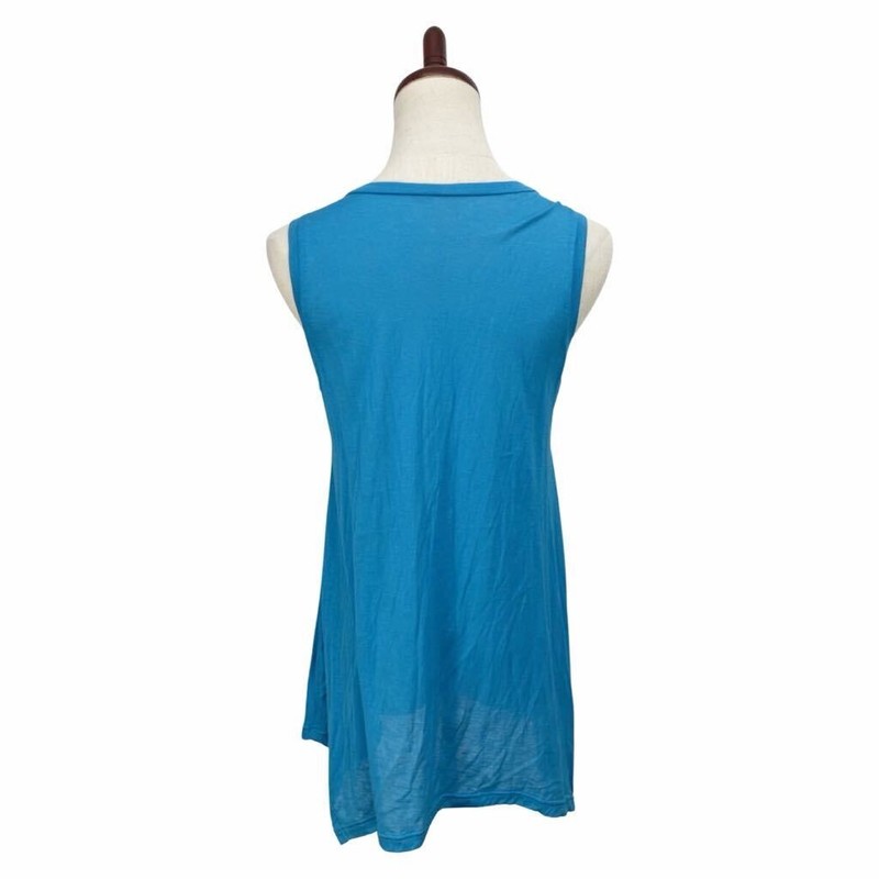 Issey Miyake Me Light Blue Sleeveless Jacket Top Used Japan