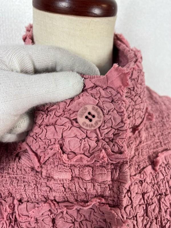 Issey Miyake Women's Pleated Smocking Jacket Used Japan