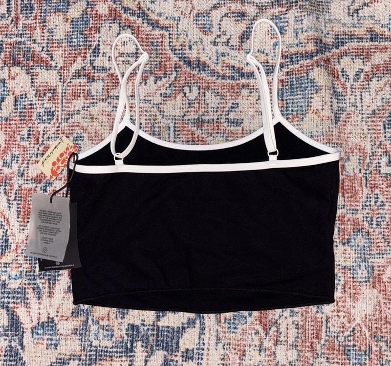 It’s Now Cool X Free People The Contour Tank Top Bikini Top In Black SZ M NWT