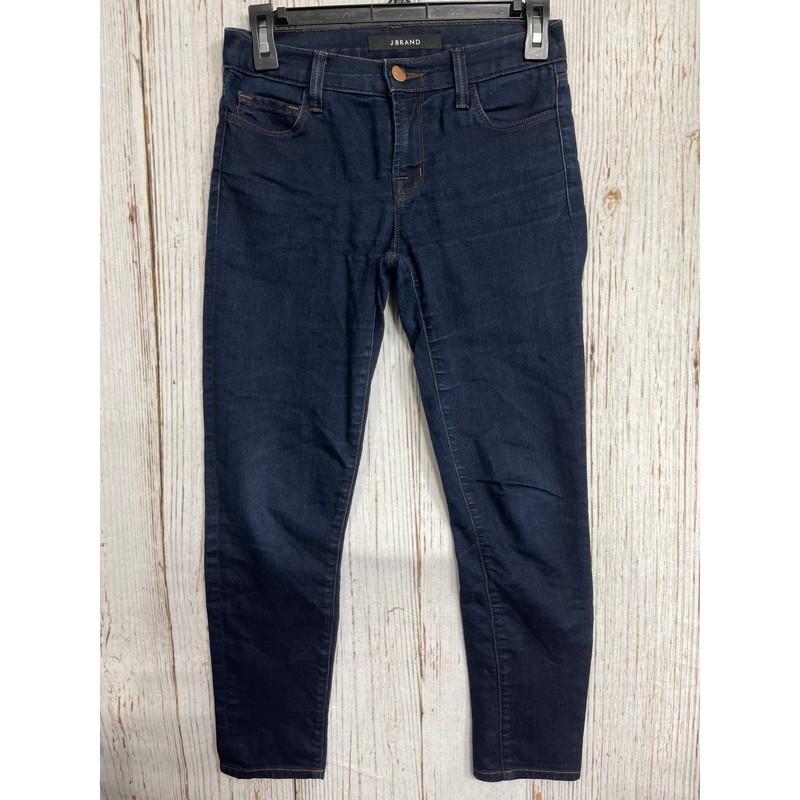 J Brand Skinny Jeans Women Size 25 Dark Wash Blue Denim Mid Rise Cotton Blend