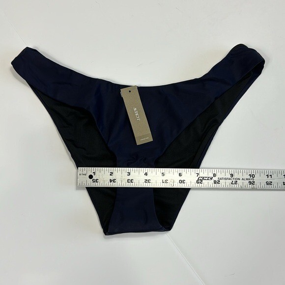J. Crew Bikini Bottom Women's M Navy Curved Waist Cheeky New BC125 7844
