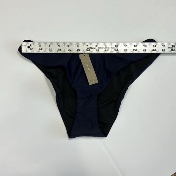 J. Crew Bikini Bottom Women's M Navy Curved Waist Cheeky New BC125 7844