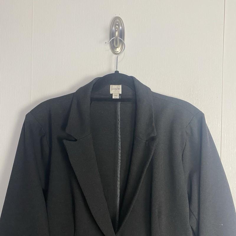 J Crew Factory Charcoal Gray One Button Blazer Jacket Women’s Size 22