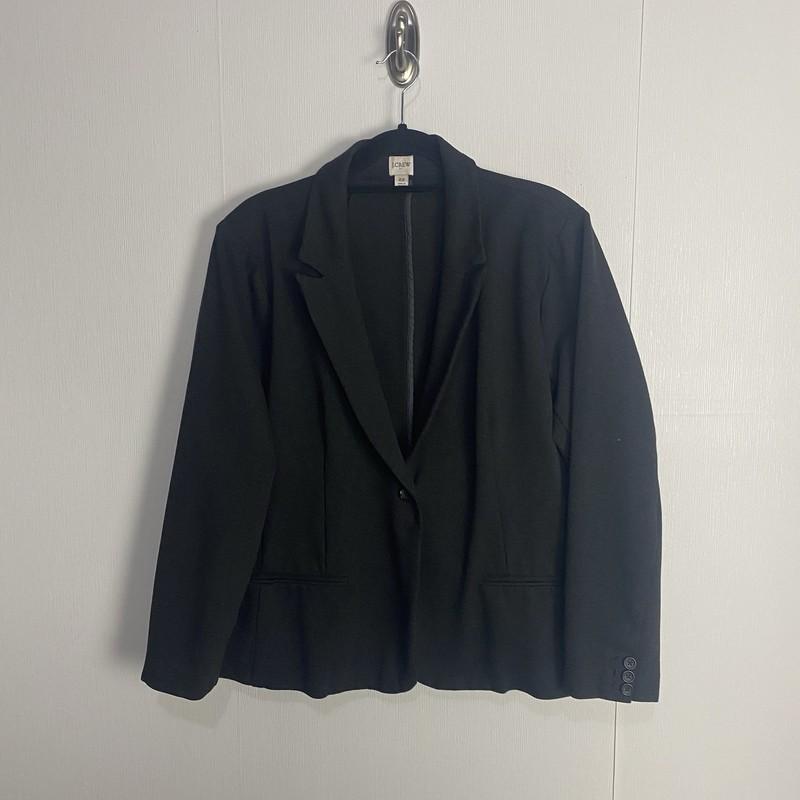 J Crew Factory Charcoal Gray One Button Blazer Jacket Women’s Size 22