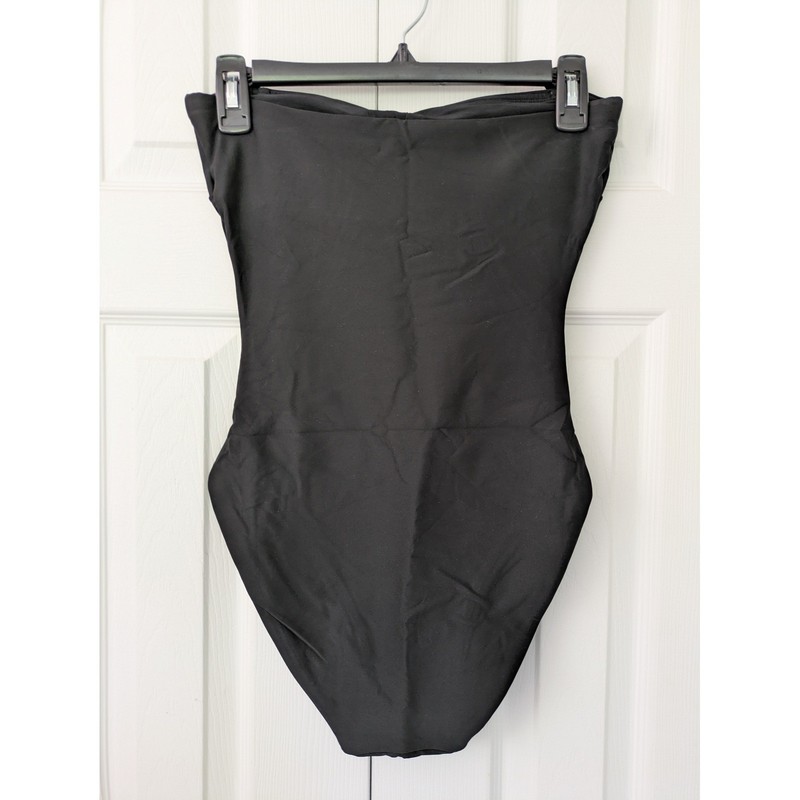 J. Crew Gemma Bandeau 1-Piece Swimsuit Classic Sculpt Sze 6 Black NWT $138 Ci366