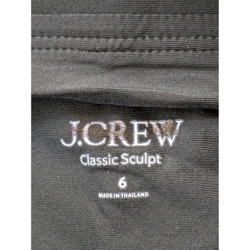 J. Crew Gemma Bandeau 1-Piece Swimsuit Classic Sculpt Sze 6 Black NWT $138 Ci366