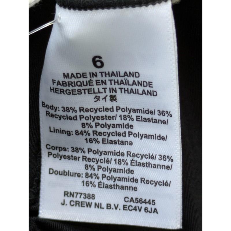 J. Crew Gemma Bandeau 1-Piece Swimsuit Classic Sculpt Sze 6 Black NWT $138 Ci366