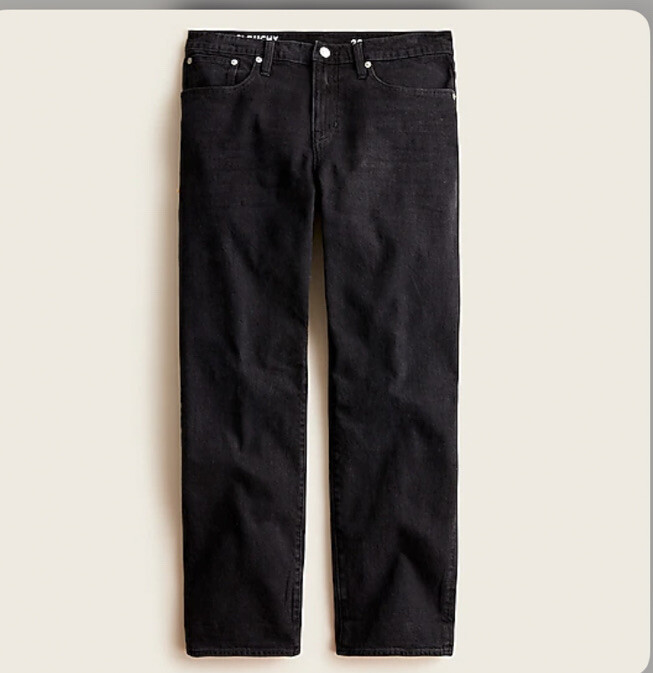 J. Crew NWT Women's Tall Slouchy Boyfriend Jean In Washed Black - Size 28 Tall