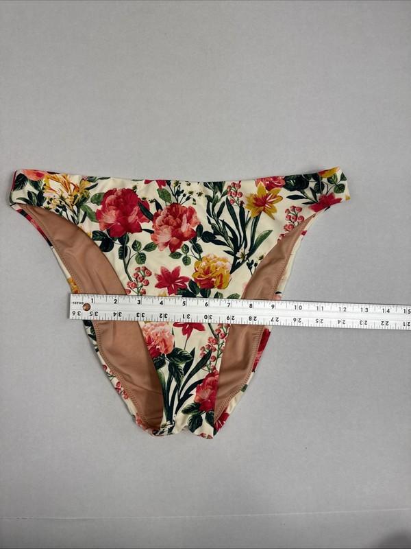 J.Crew Women's M High Leg High Waist Swim Bottom Vintage Pink Floral NWT