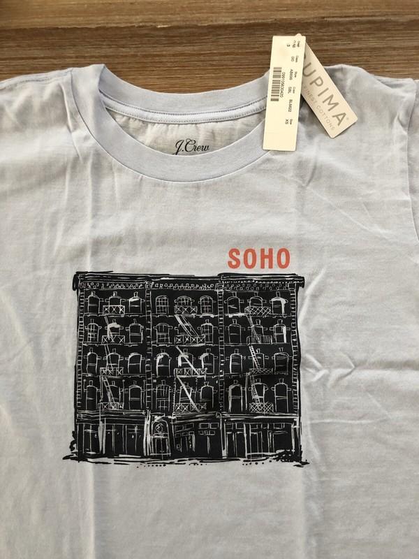 J. Crew Women’s "Soho" NYC Graphic T Shirt In Supima Cotton - NWT