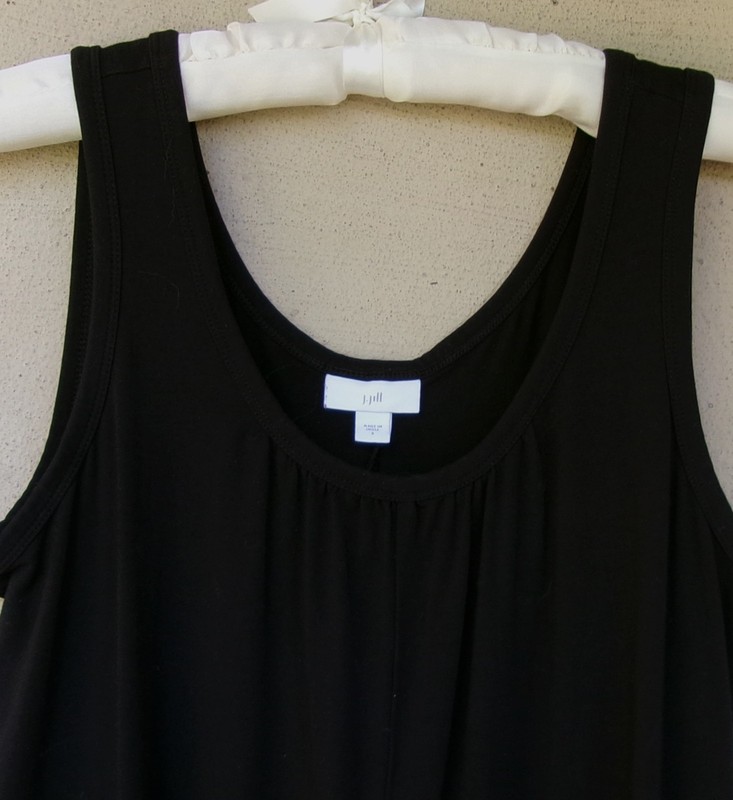 J. Jill Black Pima Cotton/Tencel Wide Leg Jumpsuit / Lounger Pockets Small