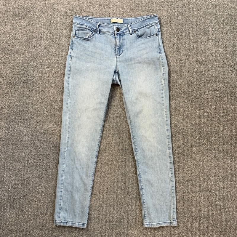 J Jill Denim Jeans Women 2 Blue Authentic Fit SLIM Ankle Low Rise Pocket Stretch