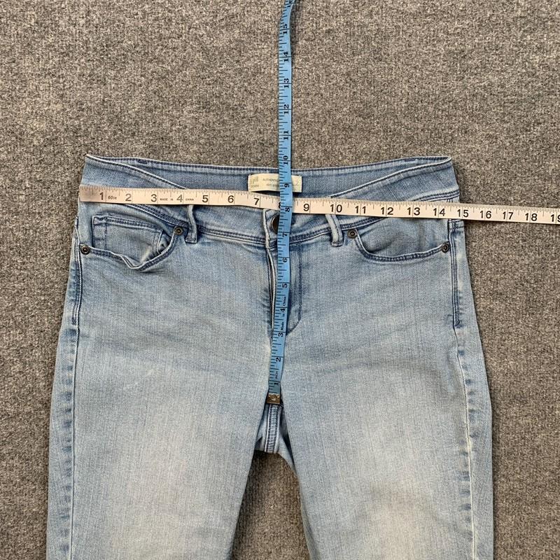 J Jill Denim Jeans Women 2 Blue Authentic Fit SLIM Ankle Low Rise Pocket Stretch