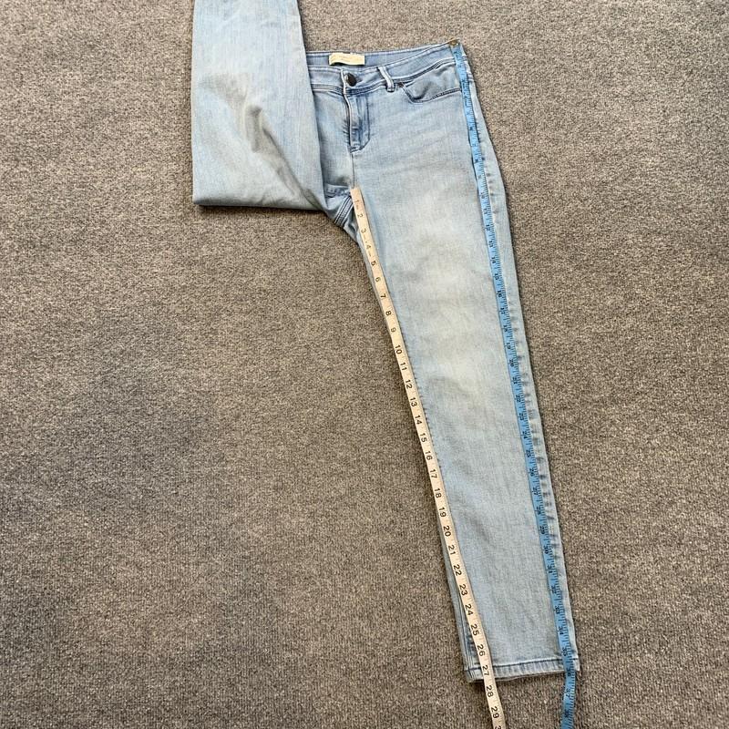 J Jill Denim Jeans Women 2 Blue Authentic Fit SLIM Ankle Low Rise Pocket Stretch
