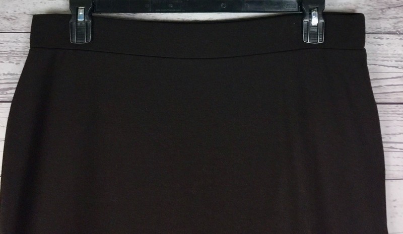 J Jill Knit Pencil Skirt Women’s Size M Walnut Brown Pull On Stretch NWT