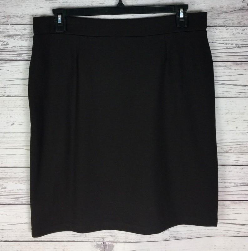 J Jill Knit Pencil Skirt Women’s Size M Walnut Brown Pull On Stretch NWT