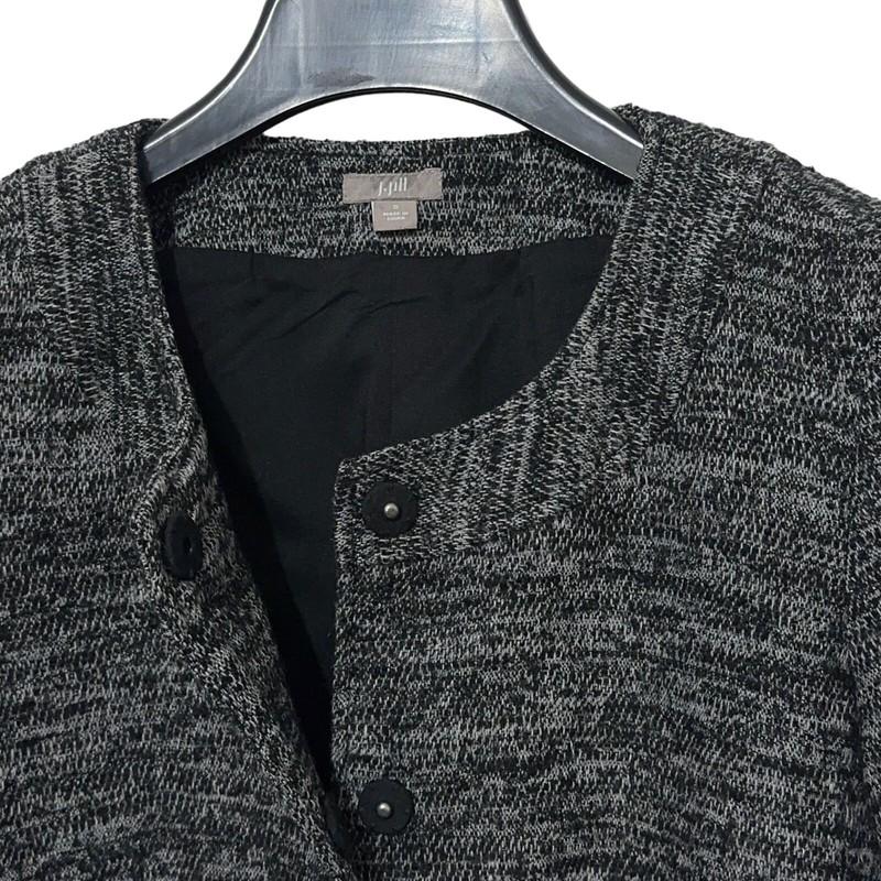 J Jill Womens Wool Textured Blazer Size Small Snap Front Jacket Office Business
