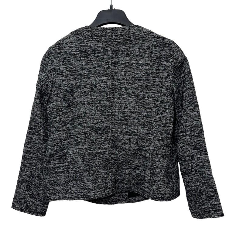 J Jill Womens Wool Textured Blazer Size Small Snap Front Jacket Office Business