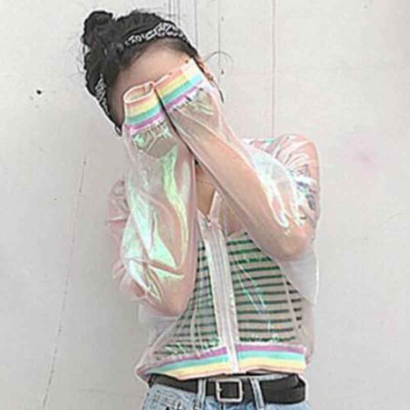 Jacket Rainbow-Iridescent Symphony Hologram Summer Sunproof New
