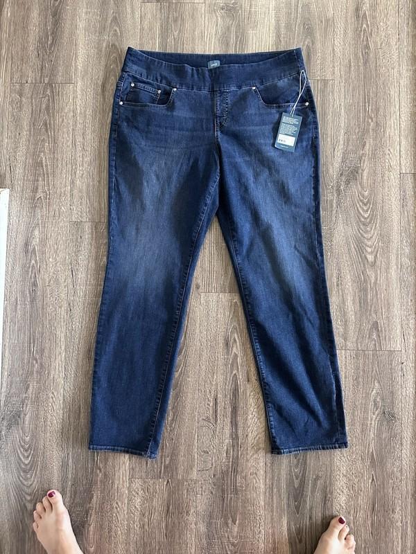 Jag Jeans NWT Women’s Peri Straight Leg Pull-On Jeans After Midnight Size 20W