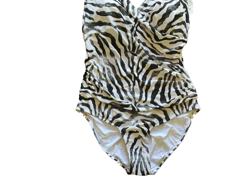 JANTZEN 1 PC SURPLUS MIO Tummy Control SWIMSUIT Bathing Suit Womens Size 12 NEW