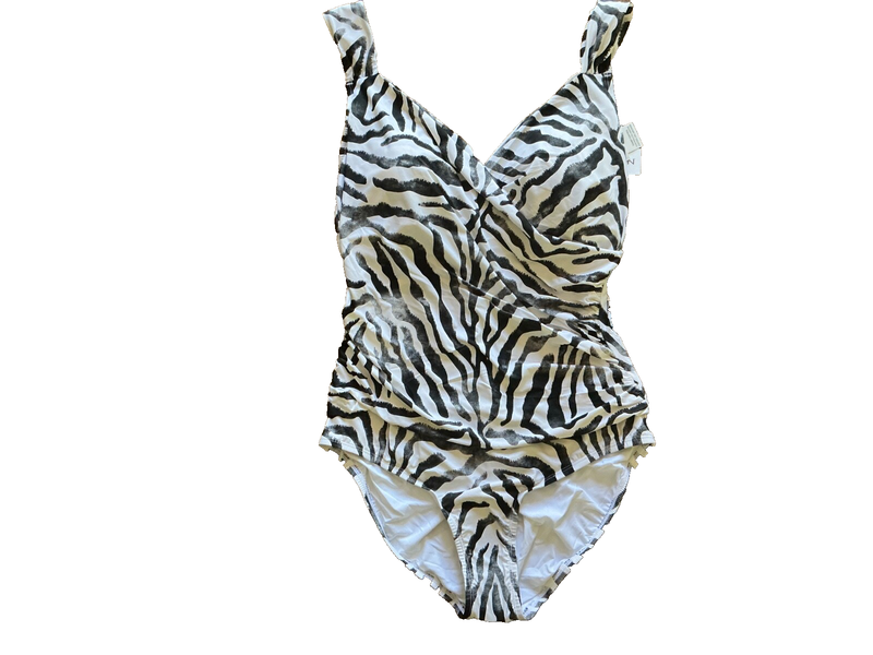 JANTZEN 1 PC SURPLUS MIO Tummy Control SWIMSUIT Bathing Suit Womens Size 12 NEW