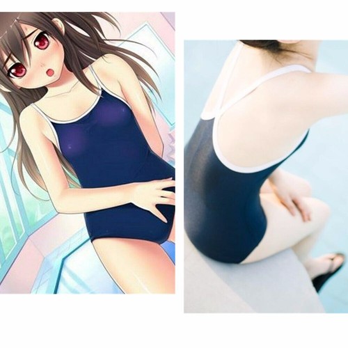 Japanese School Girl JK Swimwear Sexy Swimsuit Cosplay Costume Sukumizu
