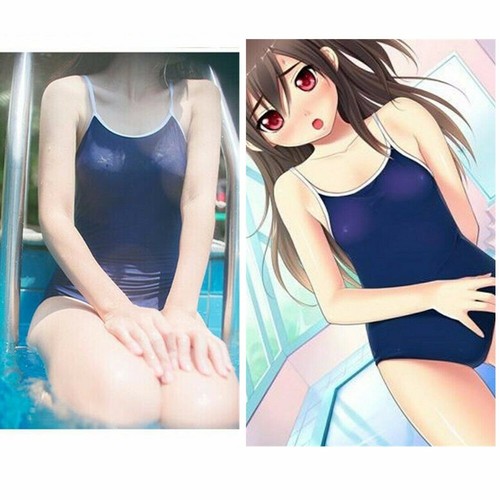 Japanese School Girl JK Swimwear Sexy Swimsuit Cosplay Costume Sukumizu