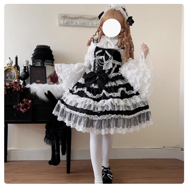 Japanese Women Lolita Style Princess Gorgeous Suspender Jsk Dress Cute