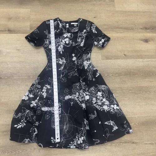 Jason Wu Collection Floral Jacquard Fit & Flare Dress Size 2 Black/Chalk 1899$