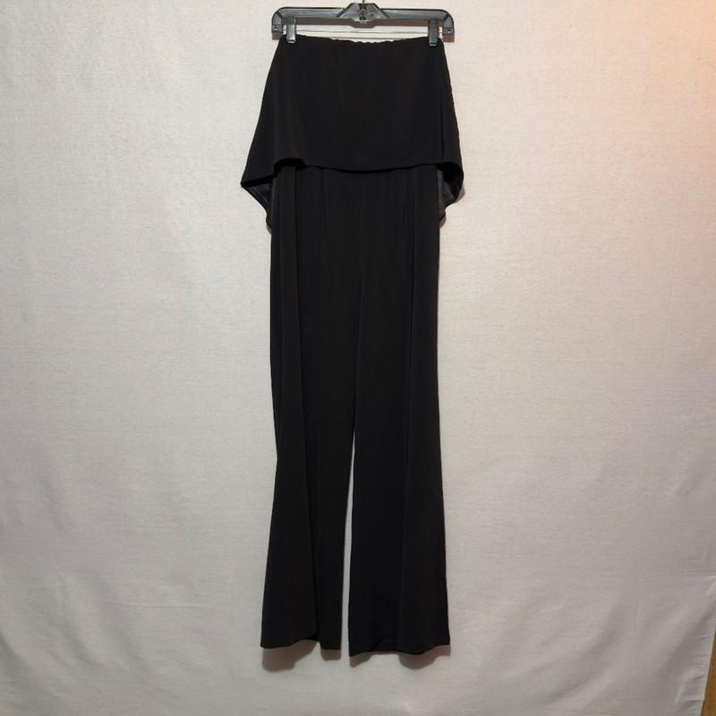 Jay Godfrey Black Retro Ruffle Jumpsuit - Size 8