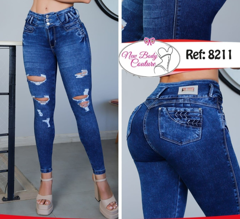 Jeans Bon Bon Up Levanta Cola Colombianos Butt Lifter High Waist Fashion 8211