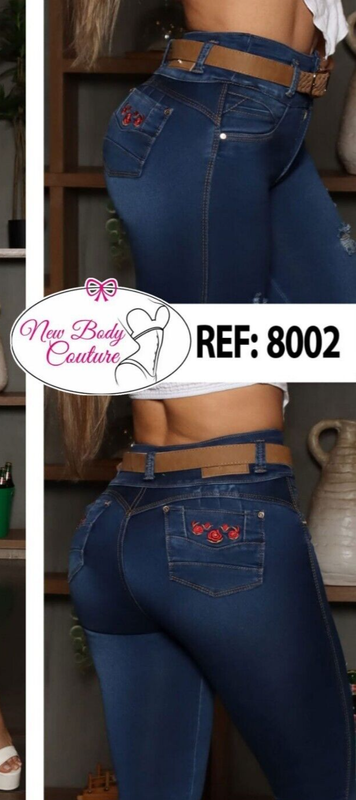 Jeans Bon Bon Up Levanta Cola Colombianos Butt Lifter High Waist Fashion 8002