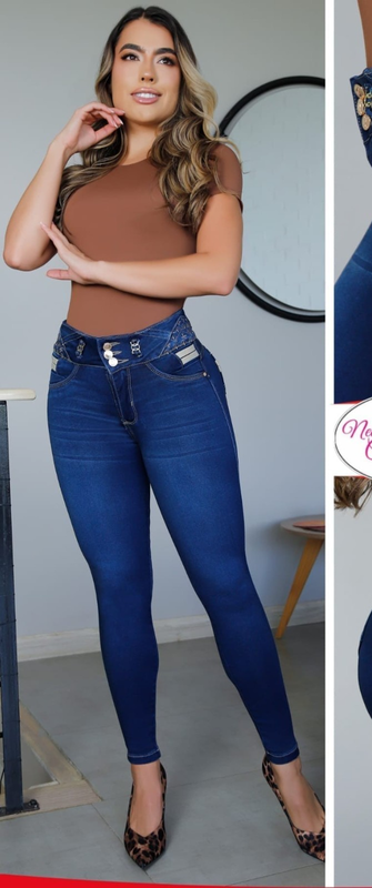 Jeans Bon Bon Up Levanta Cola Colombianos Butt Lifter High Waist Fashion 8203
