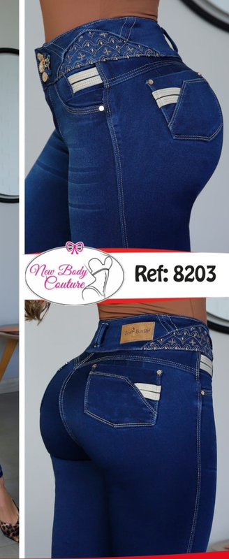 Jeans Bon Bon Up Levanta Cola Colombianos Butt Lifter High Waist Fashion 8203