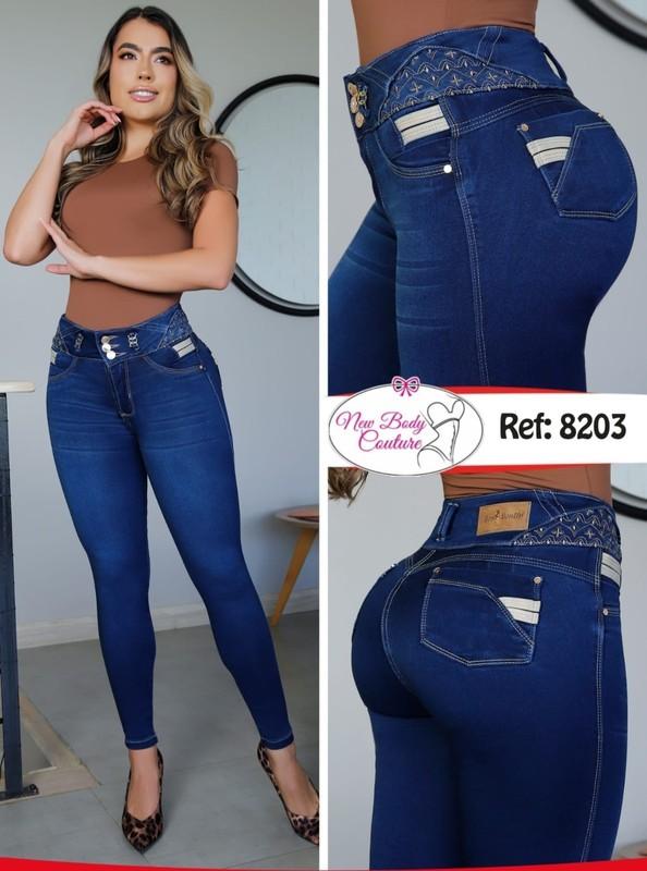 Jeans Bon Bon up Levanta cola colombianos butt lifter high waist fashion 8203