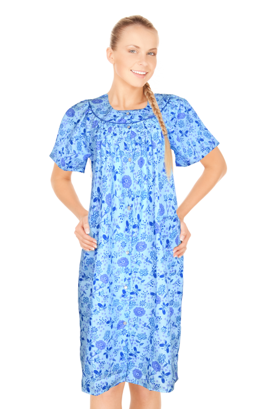 JEFFRICO House Dresses For Women With Pockets Lightweight Dusters Housecoat 2020