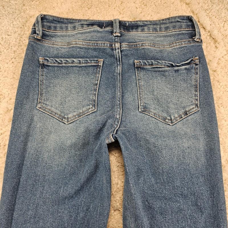 Jelly Jeans Womens Jeans Bootcut Stretch Whiskered Cowgirl Y2K Size 5 27x32