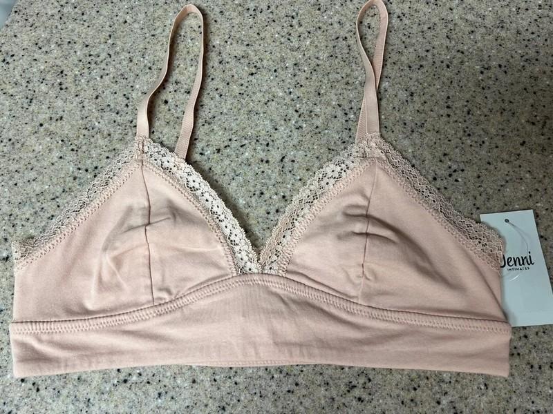 Jenni On Repeat Wide Lace Bralette Chai (Nude) S