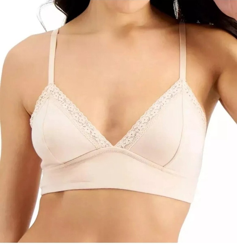 Jenni on Repeat Wide Lace Bralette Chai (Nude) S