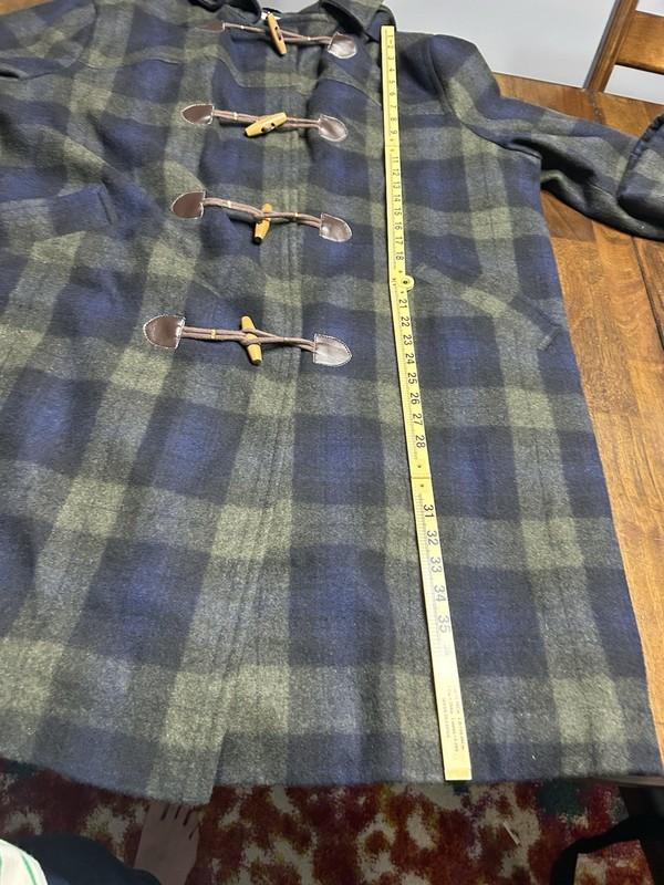 Jessica London Wool Plaid Coat Plus Size 24 Navy Green Black Plaid