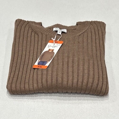 Jessica Simpson Women's Ribbed Sweater Brown Size XXL