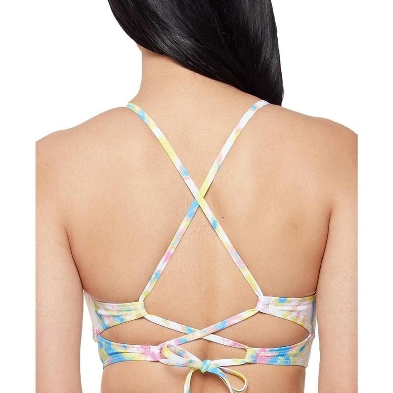 Jessica Simpson Women's Standard Mix & Match Tie Dye Swimsuit Separates Top