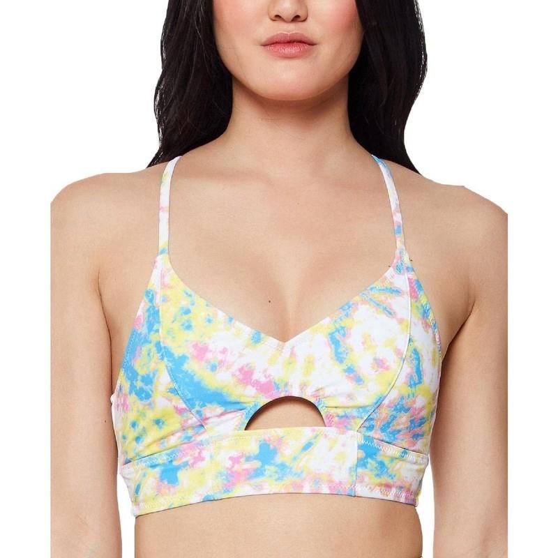 Jessica Simpson Women's Standard Mix & Match Tie Dye Swimsuit Separates Top
