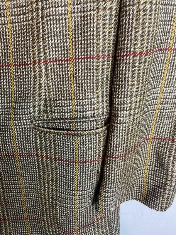 JG Hook Wool Houndstooth Blazer Women’s Size 14 Brown Plaid